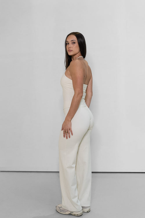 Straight Leg Legging - Oat