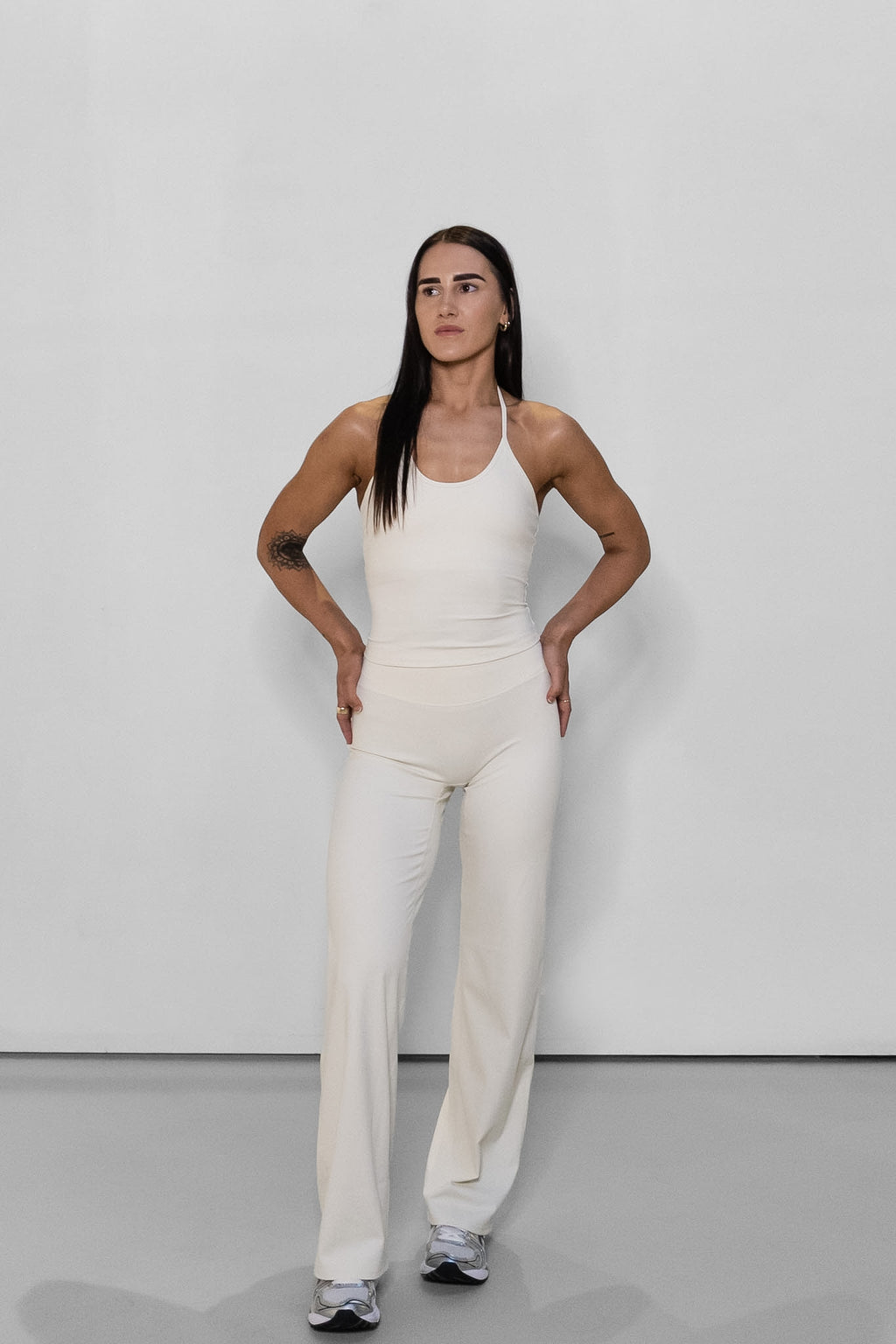 Straight Leg Legging - Oat